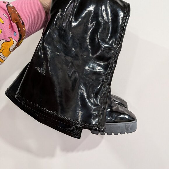 Schutz Darlyn Pleather Over the Knee Boots Black Size 7.5 - Picture 5 of 8